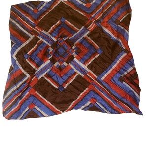 Vintage Multicolor Geometric Scarf